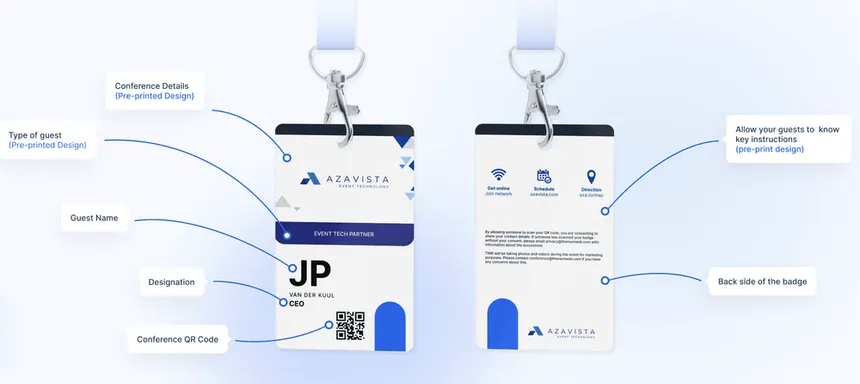 Conference Speaker Badge Sample